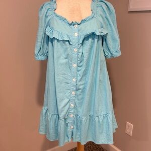 Stoney Clover for Target Light Blue Button-Down Dress